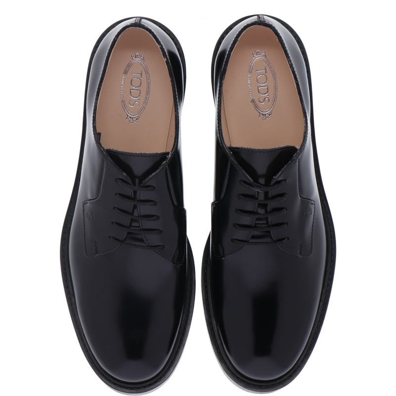 TOD'S LEATHER BROGUE WITH LOGO