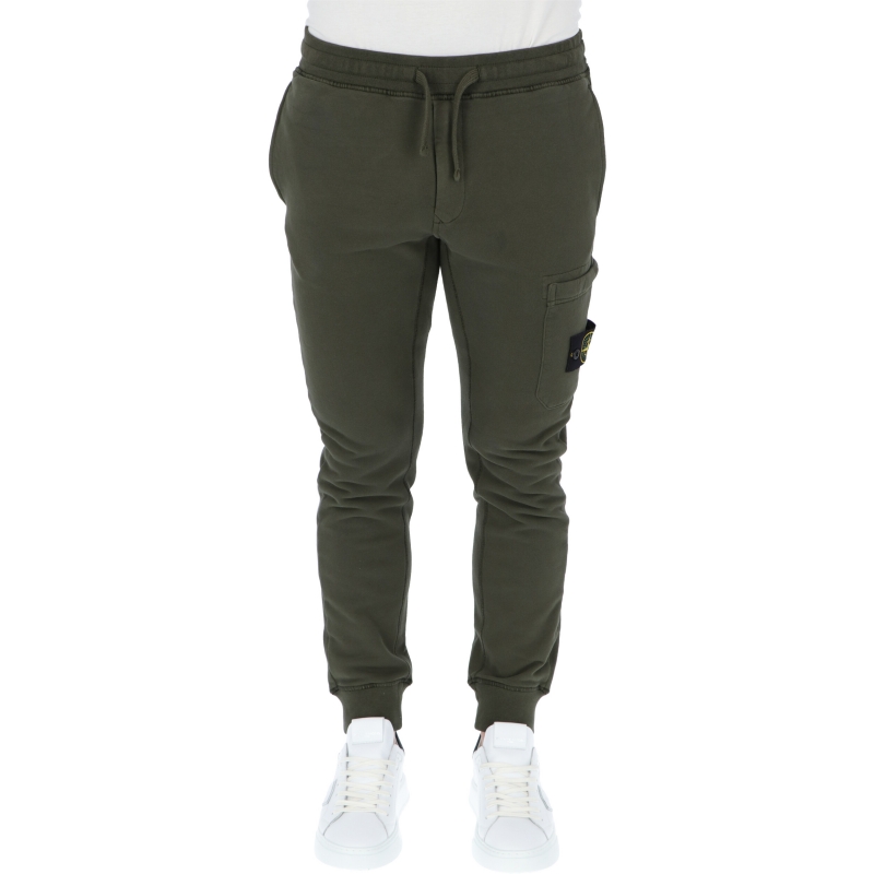 green stone island joggers