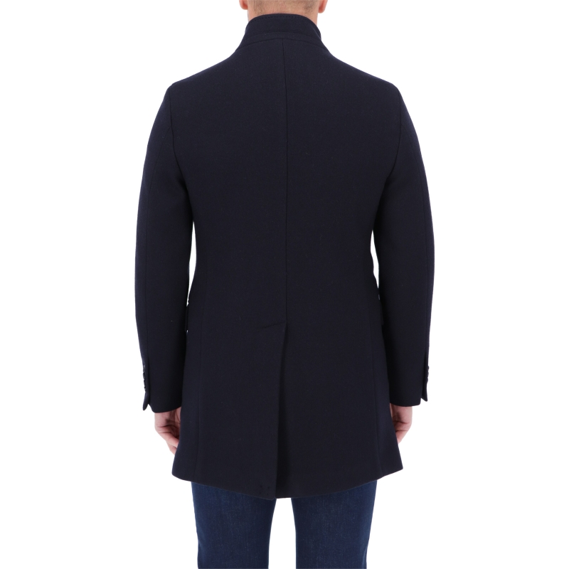 FAY DYED WOOL KNIT UNLINED COAT