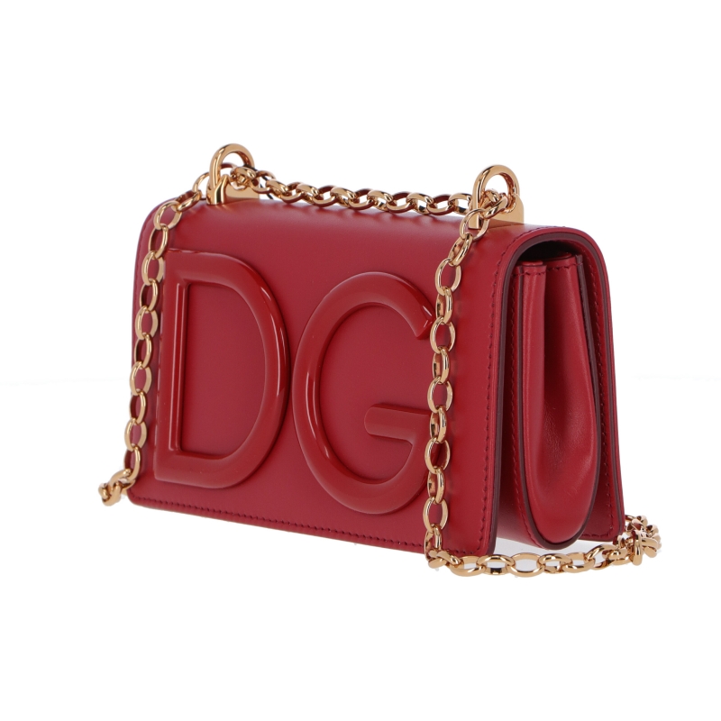 LEATHER PHONE BAG WITH DG GIRLS LOGO