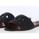 BIANCA LEATHER SANDAL WITH DG LOGO CUTTED OUT ON THE FRONT
