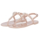 GOLDIE JELLY SANDALS WITH PEARLS
