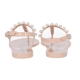 GOLDIE JELLY SANDALS WITH PEARLS