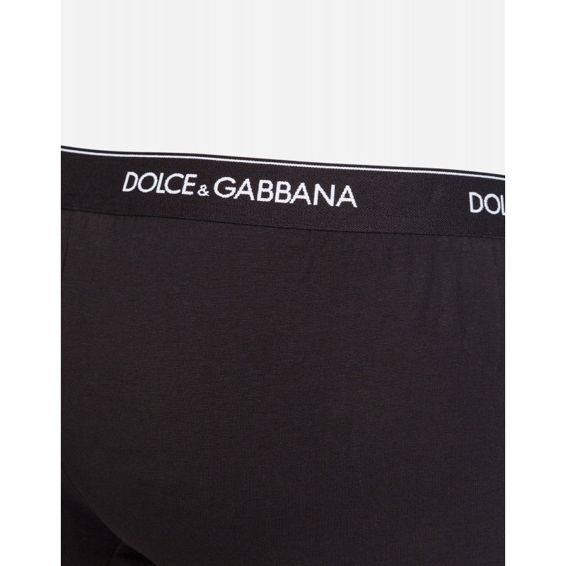 DOLCE & GABBANA BI-PACK BOXERS IN STRECH COTTON