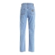 STRAIGHT FIT JEANS WITH DECORATIVE PLATE