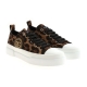 LEO PRINTED COTTON SNEAKERS WITH LOGO