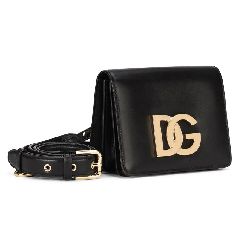3.5 CALF LEATHER BAG WITH LOGO