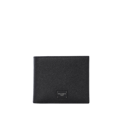 DAUPHINE CALFSKIN BIFOLD WALLET WITH BRANDED PLATE