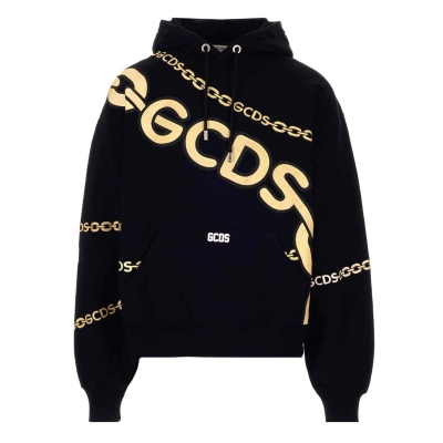 CHAIN-LINK COTTON HOODIE