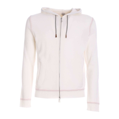 WOOL AND CASHMERE FULL ZIP HOODIE