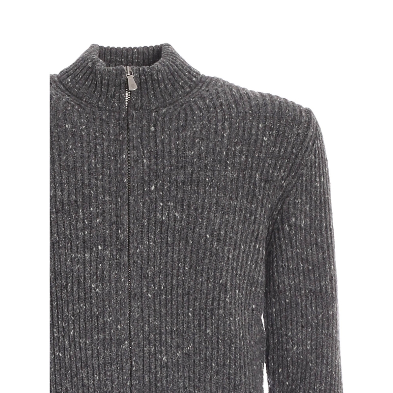 WOOL AND CASHMERE FULL ZIP SWEATER