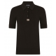 SHORT-SLEEVED VISCOSE POLO-SHIRT WITH CRYSTAL DG EMBELLISHMENT