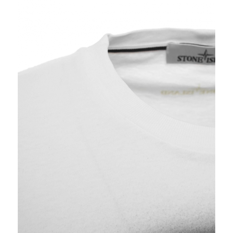30/1 COTTON JERSEY 'TRICROMIA ONE' PRINT_GARMENT DYED T-SHIRT