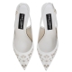 CARDINALE EMBROIDERED LEATHER SLINGBACK