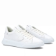 WHITE LEATHER TEMPLE SNEAKERS