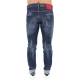 JEANS DARK RIPPED RED & BLUE SPOTS WASH COLL GUY