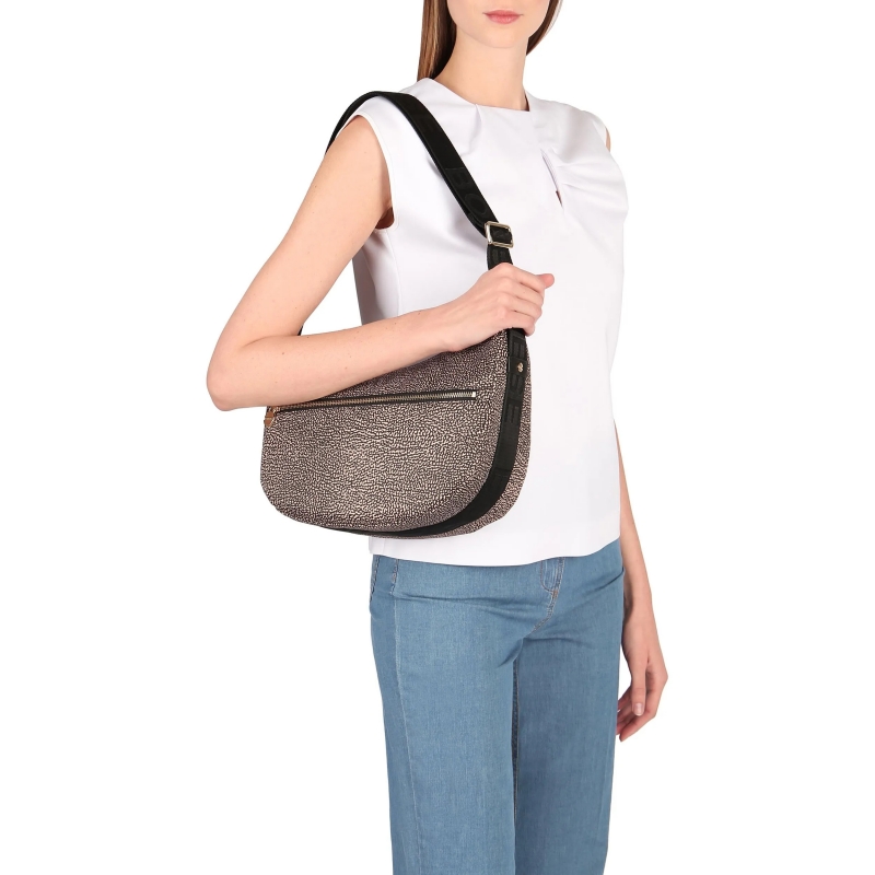 LUNA BAG MADE WITH RECYCLED OP NYLON AND LEATHER