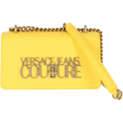 LOGOED FAUX LEATHER CLUTCH