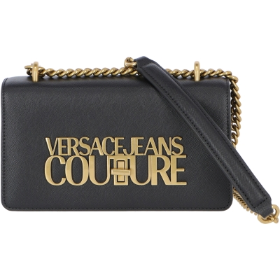 LOGOED FAUX LEATHER CLUTCH