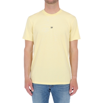CALLIOPE T-SHIRT IN COTTON WITH RAW CUT SLEEVE