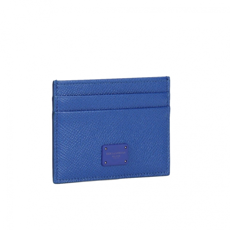 DAUPHINE CALFSKIN CREDIT CARD HOLDER WITH LOGO PLAQUE
