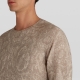 WOOL SWEATER WITH PAISLEY PRINT