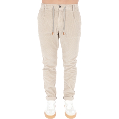 CORDUROY TROUSERS WITH DRAWSTRING