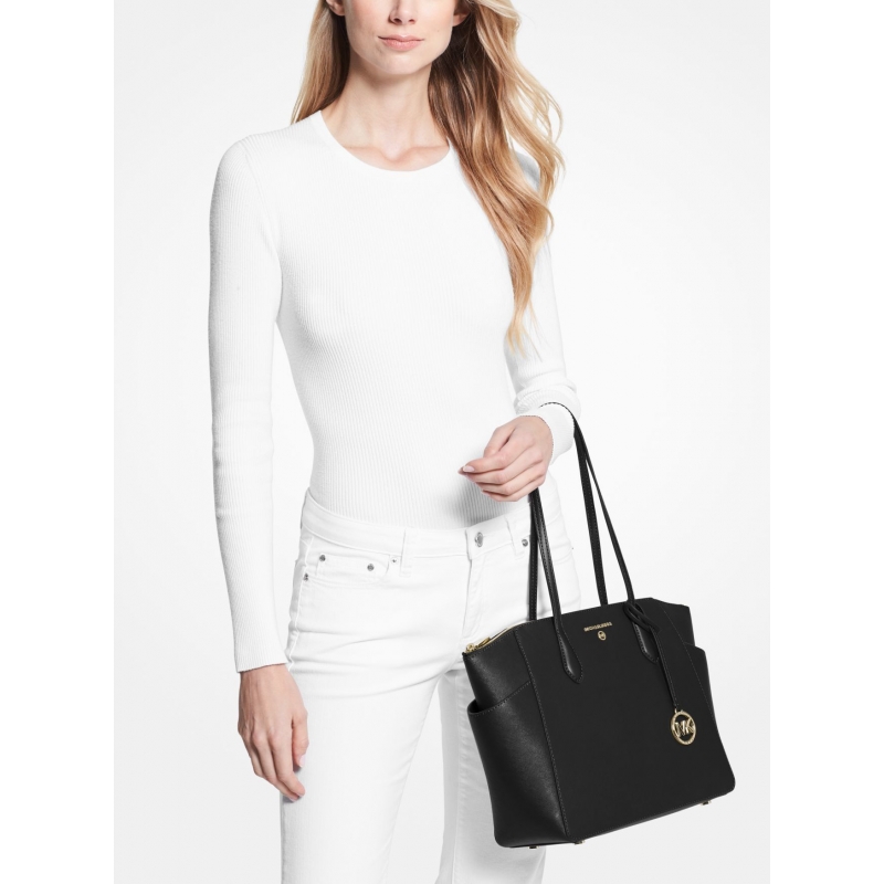 MARILYN SAFFIANO LEATHER TOTE BAG