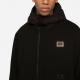 STRECH JERSEY PARKA WITH HOOD AND TAG