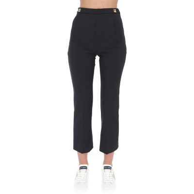 STRETCH CROPPED TROUSERS WITH STUDS