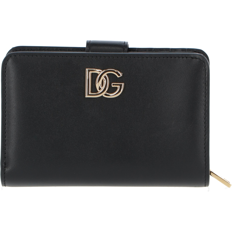 CALFSKIN LEATHER WALLET WITH DG LOGO