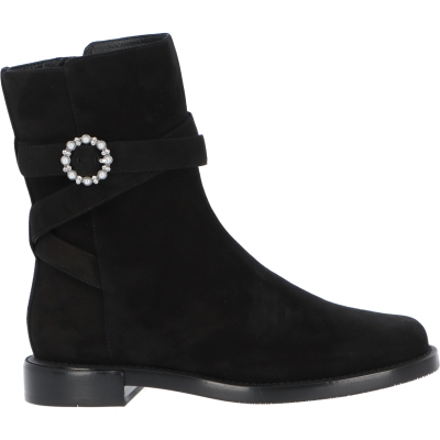 RYDER PEARL BUCKLE BELTED BOOTIE