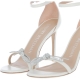 NUDIST SW BOW SANDAL WITH STRASS