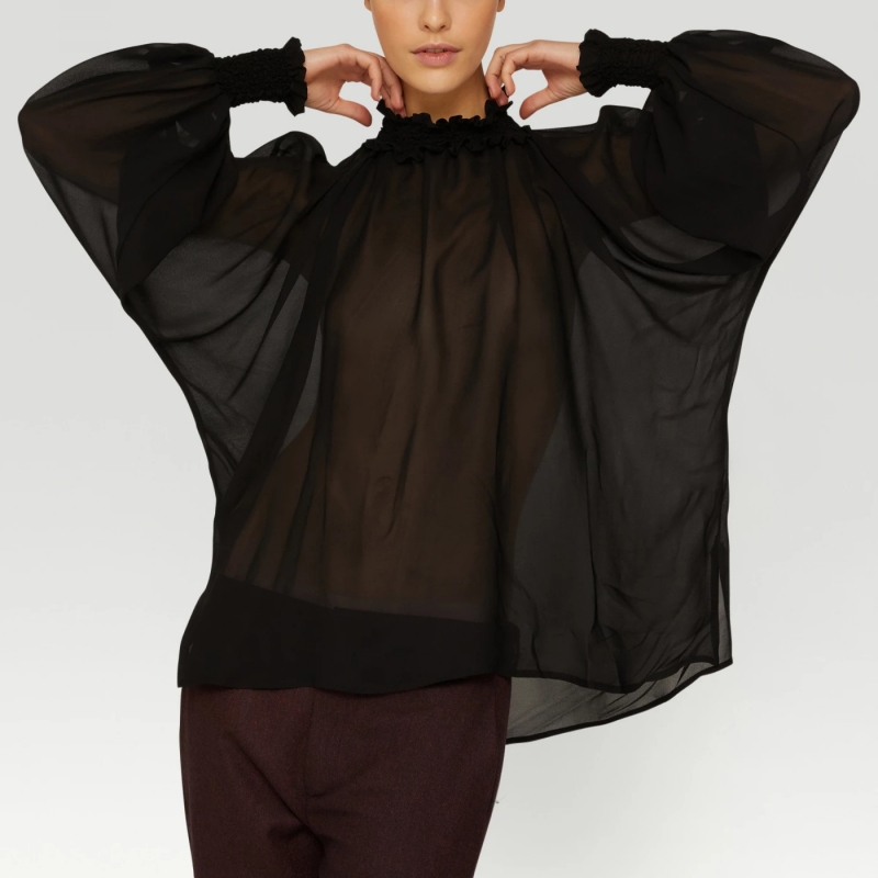 OVERSIZED GEORGETTE FABRIC SHIRT