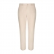 Stretch cotton pants with branded tag