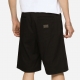 Stretch cotton shorts with branded tag