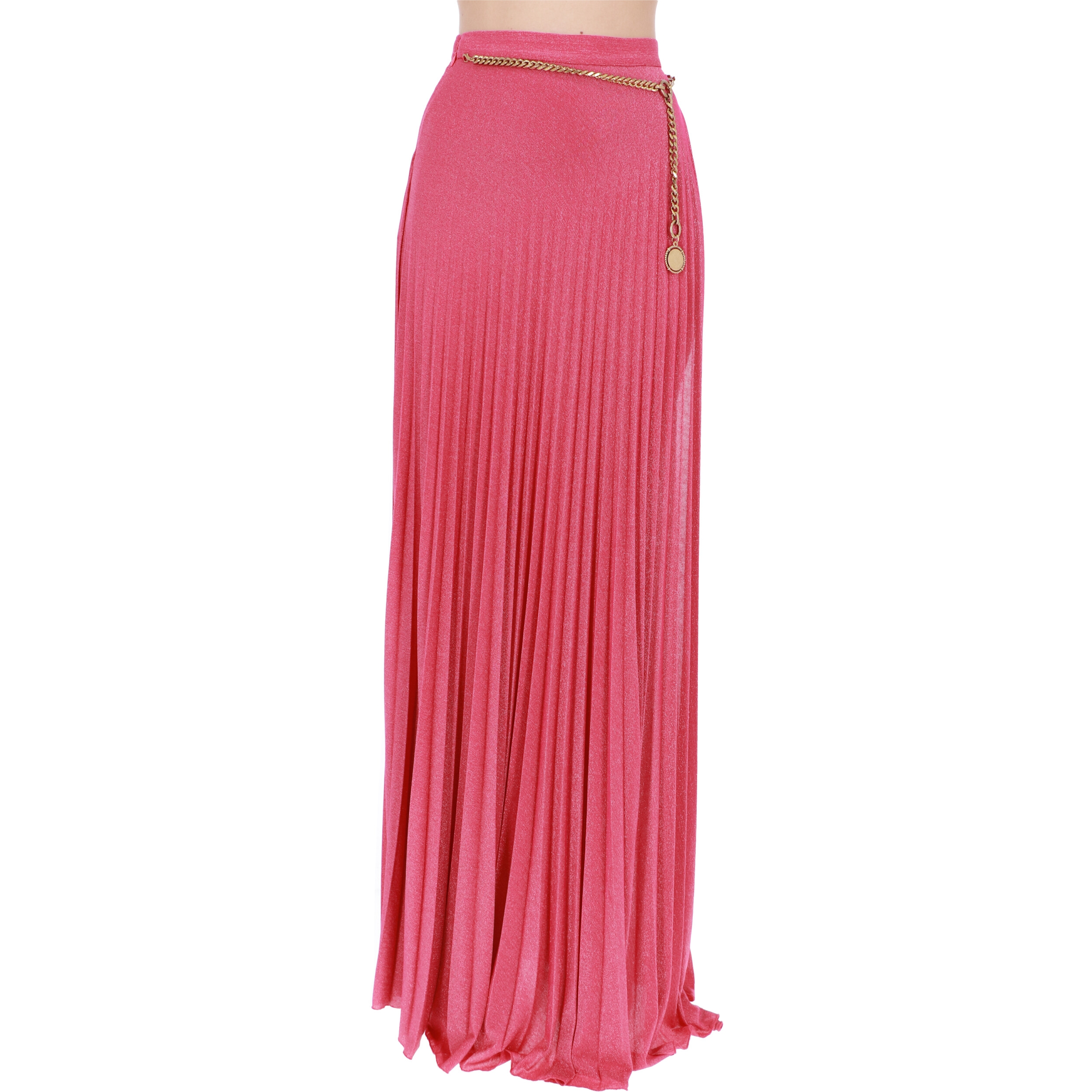 Pleated long jersey outlet skirt