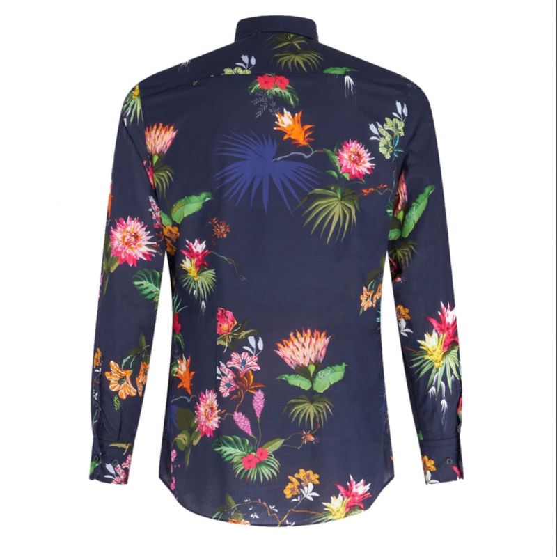 COTTON SHIRT WITH FLORAL PRINT