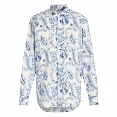 SHIRT WITH FLORAL PAISLEY PRINT