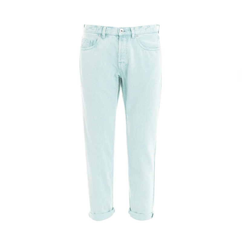 COLORED DENIM 5-POCKET TROUSERS