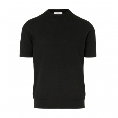 EXTRA FINE KNITTED T-SHIRT WITH MICRO STITCH