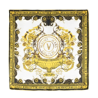baroque-pattern print scarf