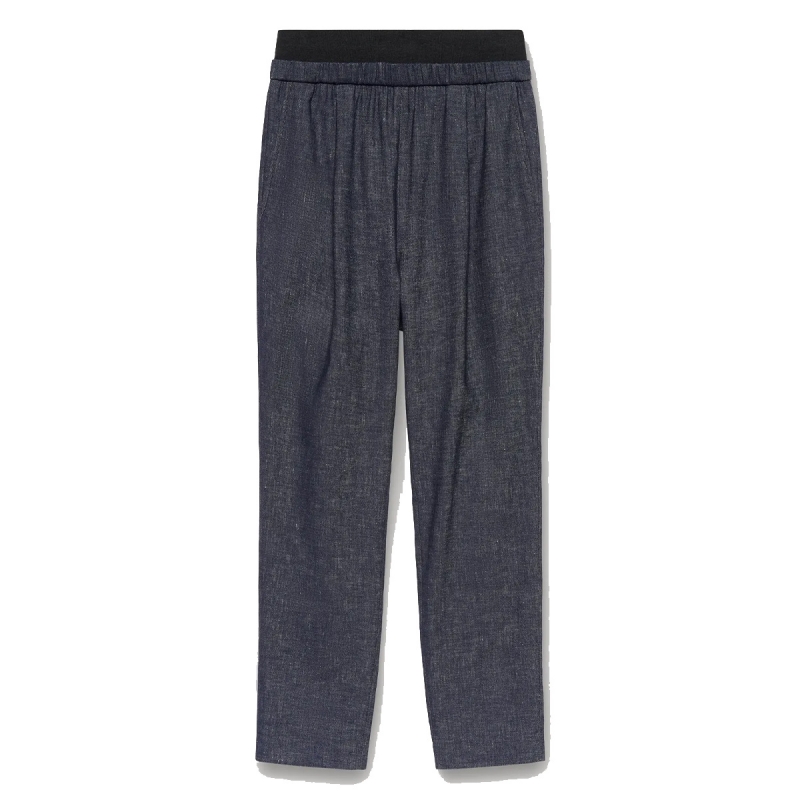 Bevagna cotton and linen trousers