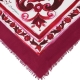 Majolica-print modal and cashmere square scarf (140 x 140)