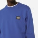 Jersey sweatshirt with logo plaque