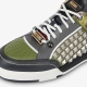 Military patchwork sneakers