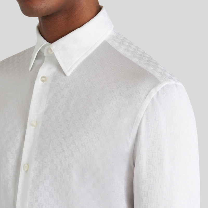 Tie print cotton shirt