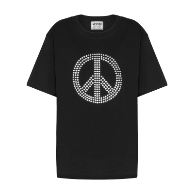 T-SHIRT IN JERSEY PEACE SYMBOL
