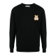 WOOL PULLOVER WITH LOGO PATCH