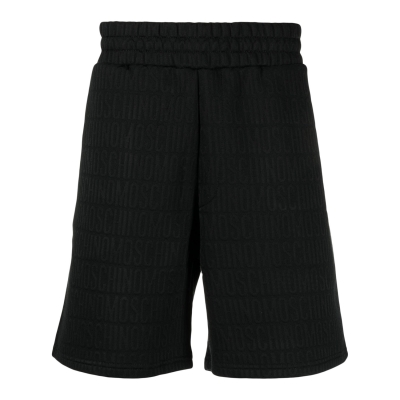 Sporty shorts with all-over jacquard pattern